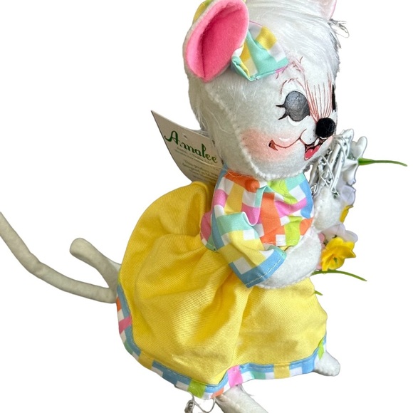Annalee Dolls / Holidays Spring/Easter / 8” SPRING WREATH MOUSE - Picture 5 of 15